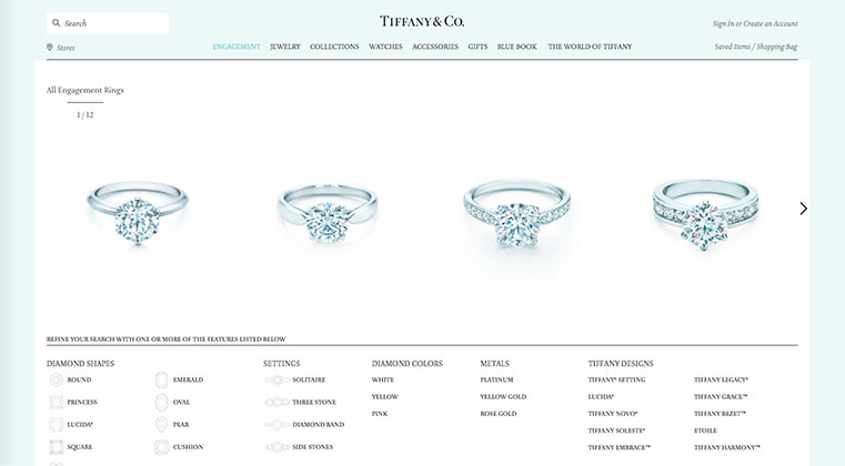 tiffany diamonds prices